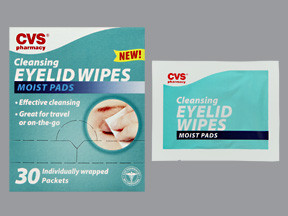 CVS CLEANSING EYELID WIPES