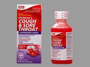 CVS COUGH & SORE THROAT SUSP