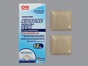 CVS NICOTINE 2 MG CHEWING GUM