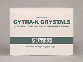 CYTRA-K CRYSTALS PACKET
