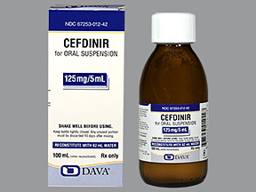 CEFDINIR 125 MG/5 ML SUSP