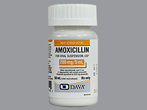 AMOXICILLIN 200 MG/5 ML SUSP