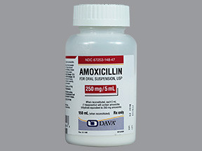 AMOXICILLIN 250 MG/5 ML SUSP