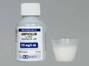 AMPICILLIN 125 MG/5 ML SUSP