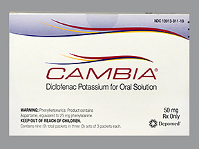 CAMBIA 50 MG POWDER PACKET