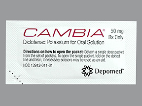 CAMBIA 50 MG POWDER PACKET