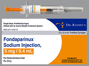 FONDAPARINUX 5 MG/0.4 ML SYR