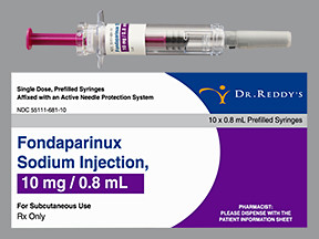 FONDAPARINUX 10 MG/0.8 ML SYR