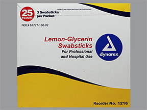 LEMON GLYCERIN SWABSTICK