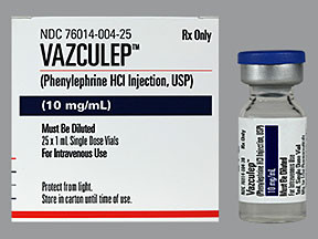 VAZCULEP 10 MG/ML VIAL