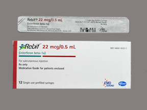 REBIF 22 MCG/0.5 ML SYRINGE