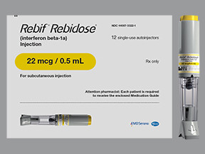 REBIF REBIDOSE 22 MCG/0.5 ML