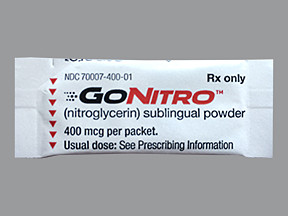 GONITRO 0.4 MG SUBLINGUAL PWD