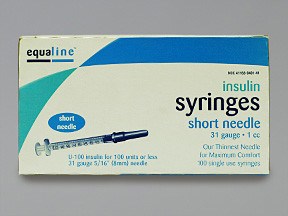 INSULIN SYRINGE 1 ML 31GX5/16"