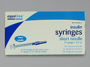 INSULIN SYRIN 0.5 ML 31GX5/16"