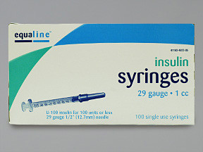 EQL INSULIN SYR 1 ML 29GX1/2"