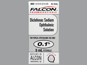 DICLOFENAC 0.1% EYE DROPS