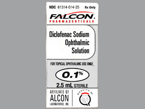 DICLOFENAC 0.1% EYE DROPS