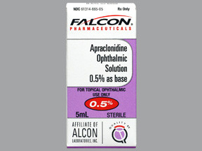 APRACLONIDINE HCL 0.5% DROPS