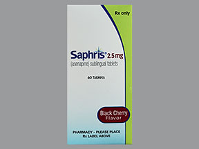 SAPHRIS 2.5 MG TAB SUBLINGUAL BLACK CHERRY