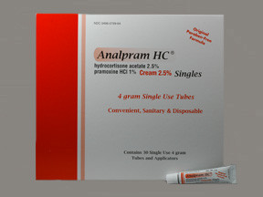 ANALPRAM HC 2.5% CRM SINGLES