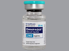 OMNIPAQUE 240 MG/ML VIAL