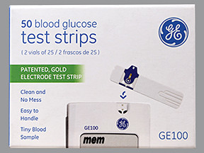 GE100 BLOOD GLUCOSE TEST STRIP