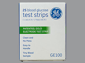 GE100 BLOOD GLUCOSE TEST STRIP