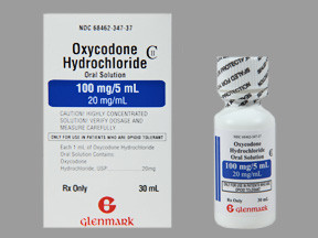 OXYCODONE HCL 100 MG/5 ML SOLN