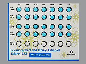 LEVONORGESTREL-ETH ESTRAD 0.15 MG-0.03 MG TABLET