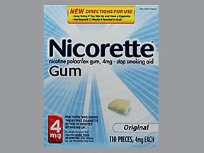 NICORETTE 4 MG CHEWING GUM