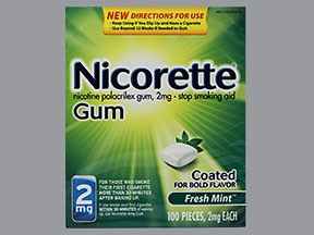 NICORETTE 2 MG CHEWING GUM