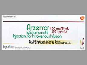 ARZERRA 100 MG/5 ML VIAL