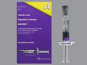 HAVRIX 1,440 UNITS/ML SYRINGE