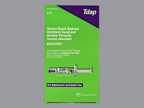 BOOSTRIX TDAP VACCINE SYRINGE