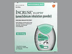 INCRUSE ELLIPTA 62.5 MCG INH