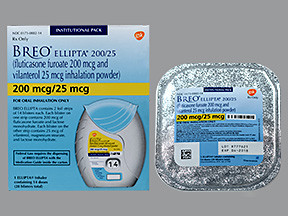 BREO ELLIPTA 200-25 MCG INH