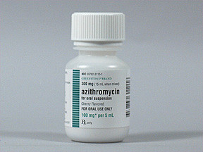 AZITHROMYCIN 100 MG/5 ML SUSP
