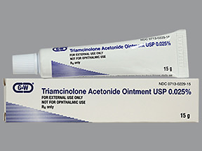 TRIAMCINOLONE 0.025% OINT