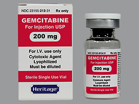 GEMCITABINE HCL 200 MG VIAL