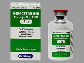 GEMCITABINE HCL 1 GRAM VIAL