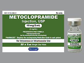 METOCLOPRAMIDE 10 MG/2 ML VIAL