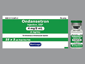 ONDANSETRON HCL 4 MG/2 ML VIAL