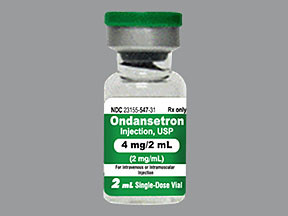 ONDANSETRON HCL 4 MG/2 ML VIAL