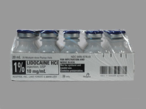 LIDOCAINE HCL 1% VIAL