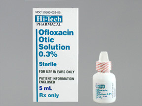OFLOXACIN 0.3% EAR DROPS