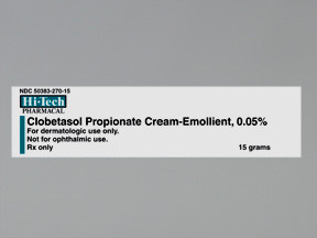 CLOBETASOL EMOLLIENT 0.05% CRM