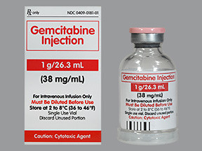 GEMCITABINE 1 GRAM/26.3 ML VL