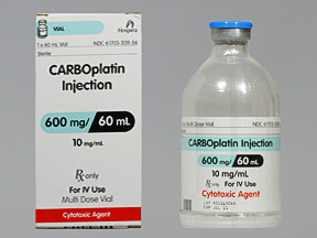 CARBOPLATIN 600 MG/60 ML VIAL