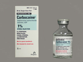 CARBOCAINE 1% VIAL